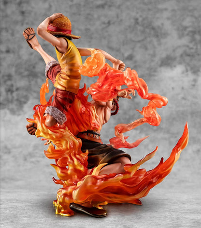 One Piece - P.O.P PVC Statue - NEO-Maximum Luffy & Ace Bond between brothers 20th Limited Ver. - 25 cm