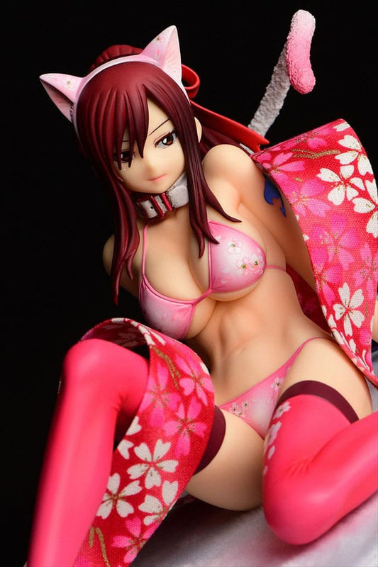 Fairy Tail - Statue 1/6 - Erza Scarlet - Cherry Blossom CAT - 13 cm