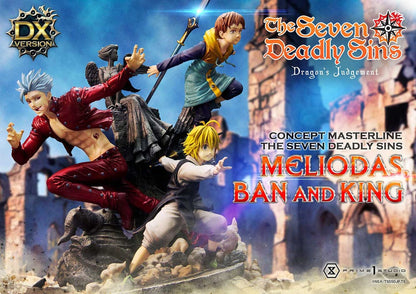 Seven Deadly Sins - Concept Masterline Series Statue - Meliodas, Ban and King - Deluxe Version - 55 cm